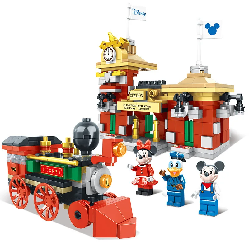 Disney Serices Klassiske eventyr Anime-Filmen Toy byggesten Mickey, Minnie Duck Model slot BlocksToy gaver til børn 4