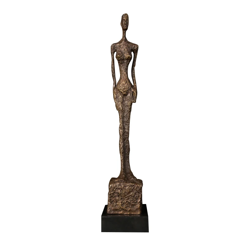 [HHT] Bronze Statue Abstrakte Berømte Giacometti Figur Home Office Dekorative Statue Skulptur til Salg 4