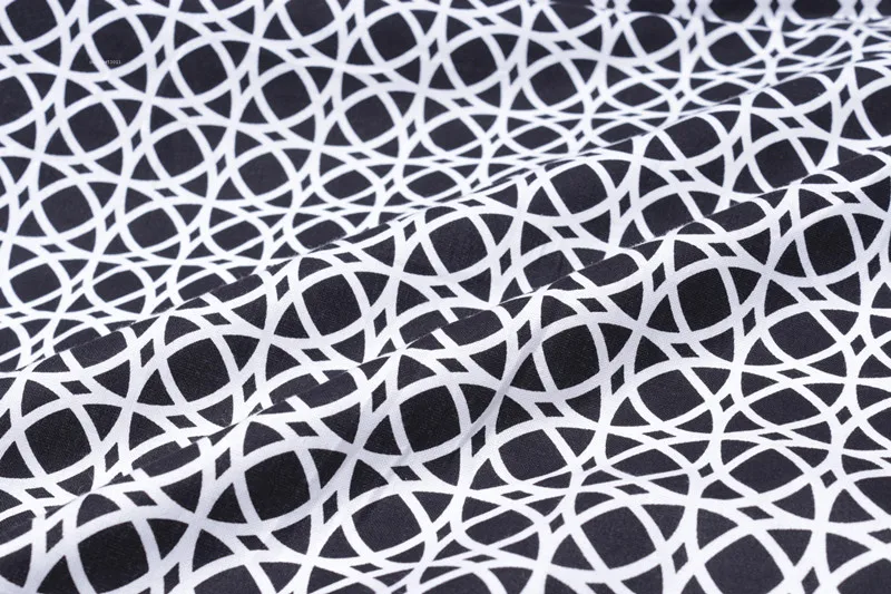 1 meter bomuld stof særlige geometriske print håndlavet DIY tøjet klud T559 4