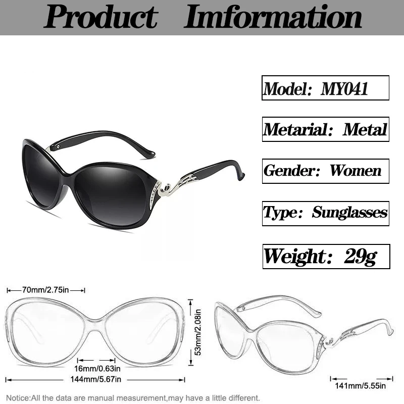 Maj Blomst Hot Polariserede Solbriller UV400 Beskyttelse Mode Eyewear Med Rhinestone Brand Design solbriller Til Kvinder De Sol 4