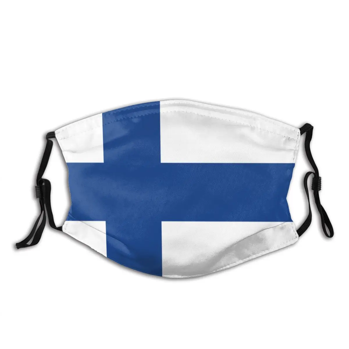 Finsk Land Flag, Finland Genanvendelige Ansigt Maske med filter Støv Maske Beskyttelse Åndedrætsværn Maske Munden Dæmpe 4