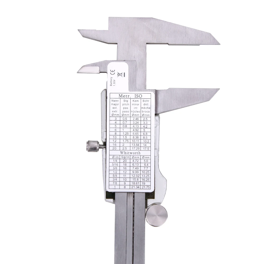150mm Vernier Bremsekalibre Måling Af Rustfrit Stål Digital Skydelære 6 tommer måleinstrument 4