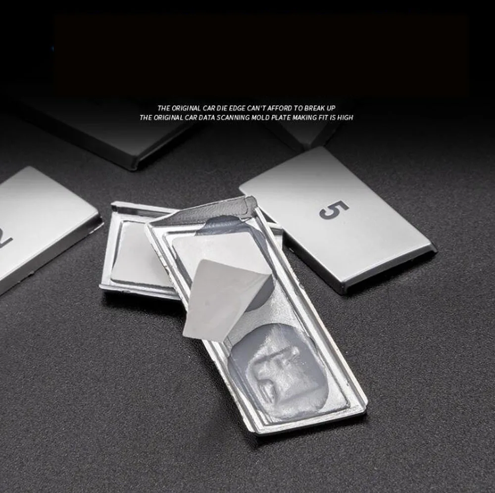 Chrome ABS-CD ' en Ciffer Tast Lydstyrke kontrolknap Paillet Dække Trim Mærkat Konsol Center klimaanlæg, A/C For BMW X5 X6 F15 F16 4