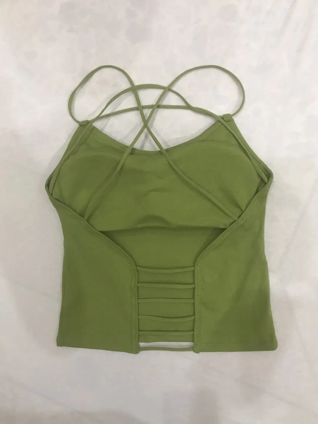 2019 Kvindelige Cross Back Tank Top med Bryst Pad Mode Sexet Strop Vest for Kvinder Brugerdefinerede Logo Shirt Trykt Tilpassede Tekst 4