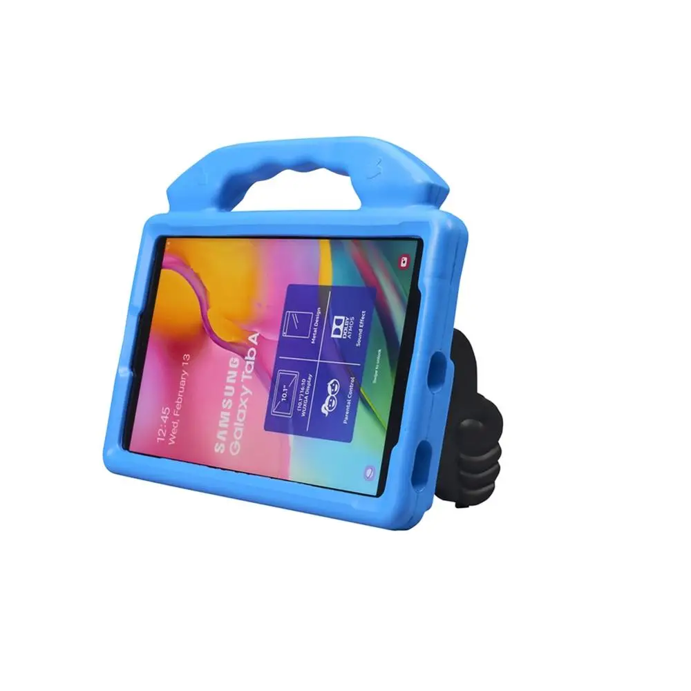 Børn taske Til Samsung Galaxy Tab 10.1 2019 T510 T515 SM-T510 SM-T515 10.1 tommer EVA Stødsikkert Tommelfinger Stå Tablet Cover 4
