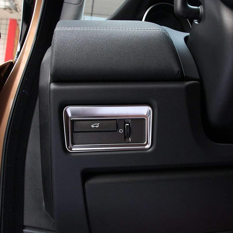 ABS Plast Bil Tilbehør Taildoor Knappen Trim Sticker Cover for Land Rover Range Rover Evoque 2012-2017 4