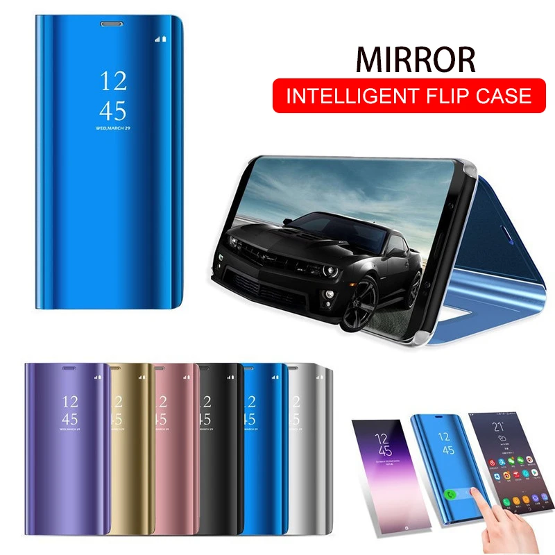 Smart Spejl Phone Case For Samsung Galaxy S10 S9 S8 PlusS10E A6 A7 A8 2018 Note 8 9 10A10 A30 A40 A50 A60 A70-M10-M20 M30 Dække 4