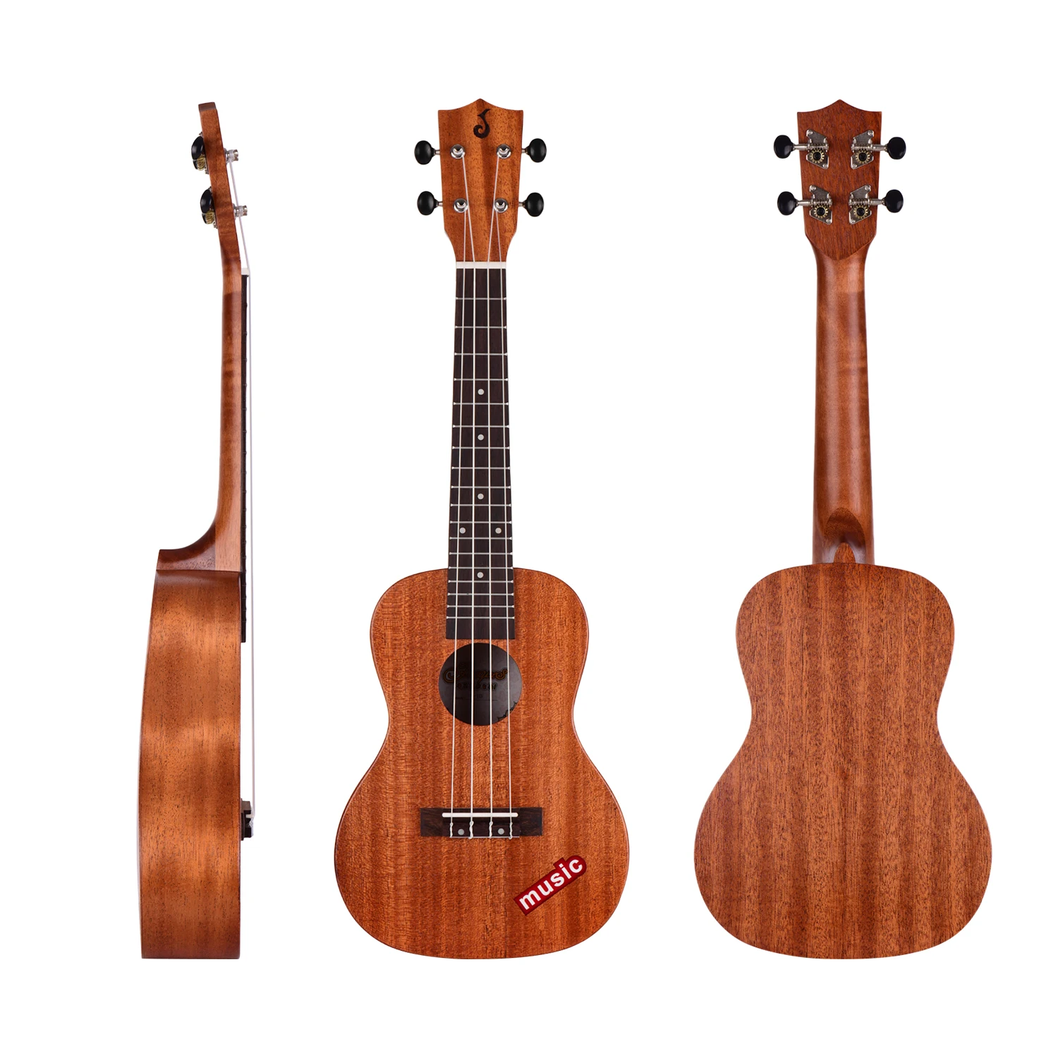 23 Tommer Concert Ukulele Mahogni Træ Hawaii-Guitar for Begyndere og Professionelle Spillere Ukulele Komplet Kit 4