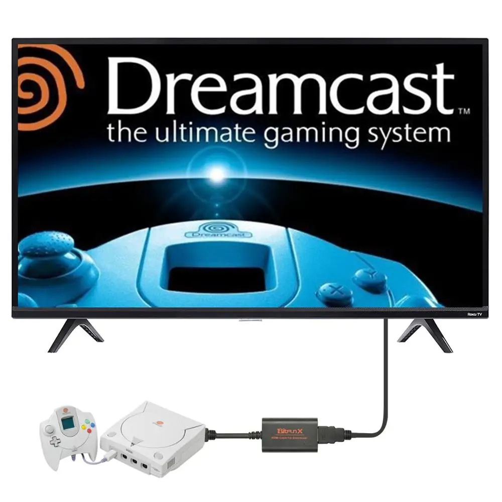 HDMI-Adapter til Sega Dreamcast Spillekonsoller HDMI/HD-Link Kabler High Definition Link Kabel Ledning til Sega Dreamcast 4