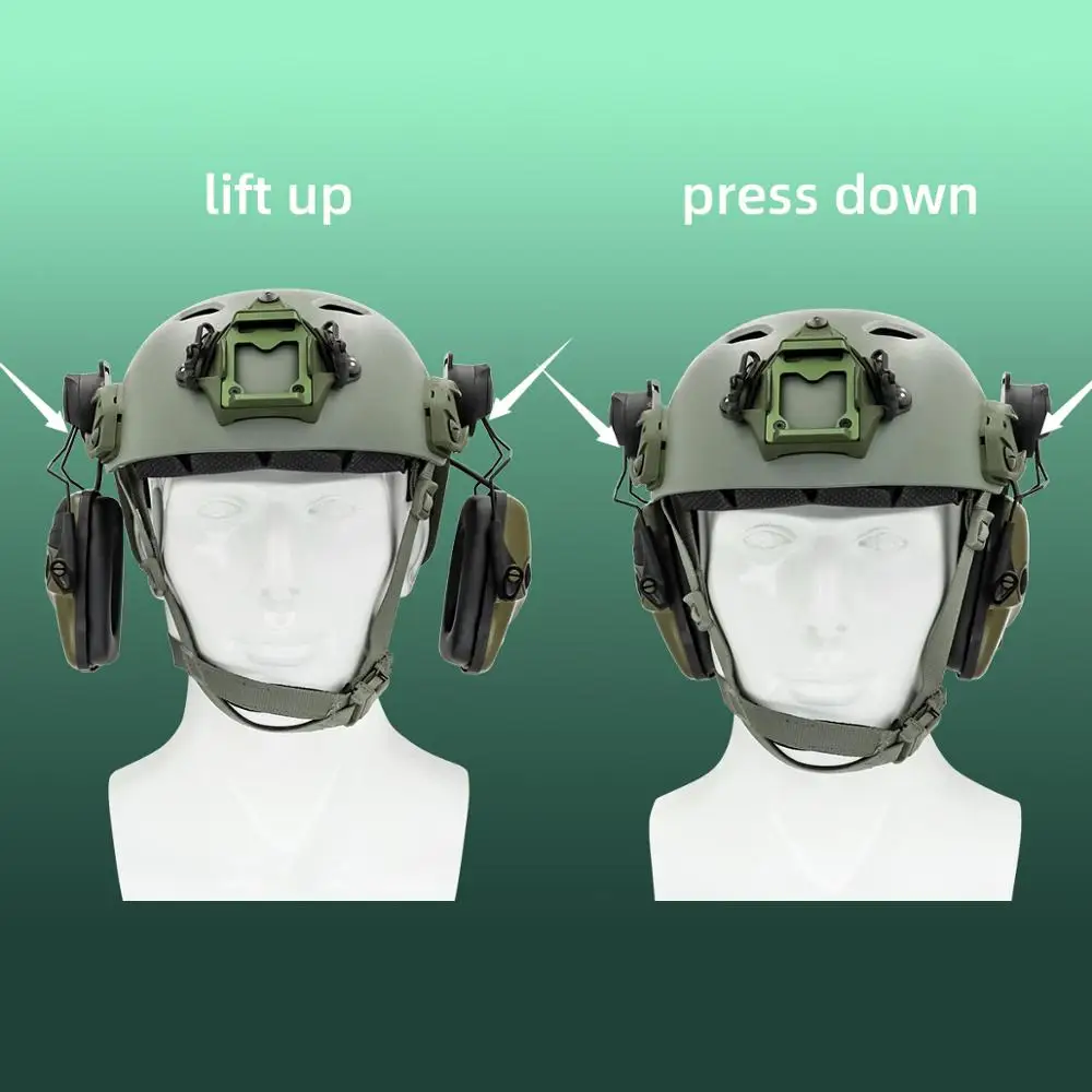 HURTIG hjelm ARC styr adapter til taktiske jagt høreværn beskyttende høreværn elektronisk skydning headset 4