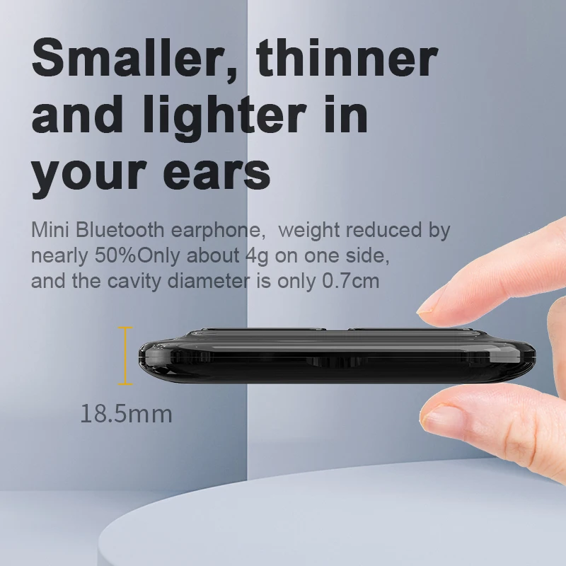 Ultra Tynd TWS Trådløse Hovedtelefoner til en Bluetooth-5.0 Høretelefoner, Mini-Sport, der Kører Headset Med Mic Oplader Til Iphone 12 Xiaomi 4