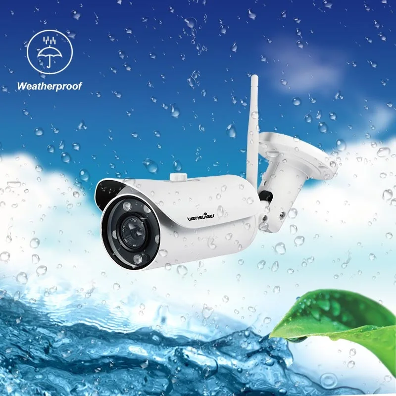 Wansview W1 Udendørs IP-Kamera 2,0 mp 1080P WiFi Trådløse IP-Sikkerhed Bullet Kamera IP67 Vandtæt Indbygget 8GB 4