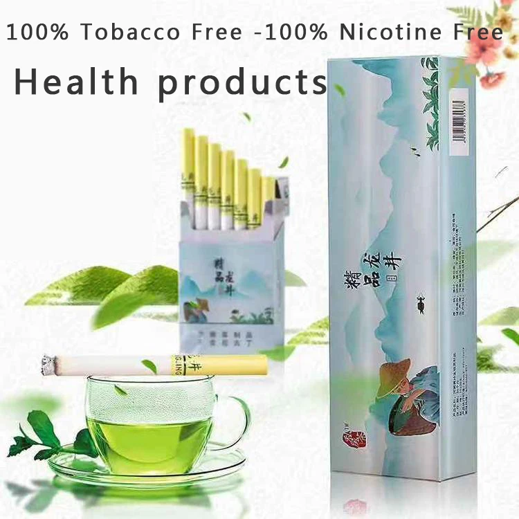 Grøn te Urte cigaret Trækker store Gratis forsendelse afhjælpning af lunge-Ingen Nikotin & Tobak op med at ryge Ingen tjære 4