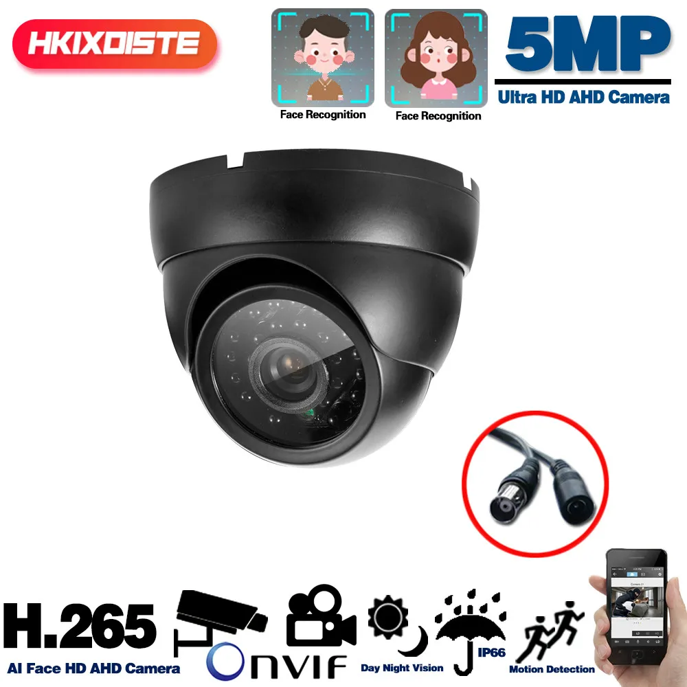 Super Analoge CCTV Videoovervågning Kamera, Uden Vandtæt Hd 5mp AHD Hjem Kamera med Motion Sensor, nattesyn Kameraer 4