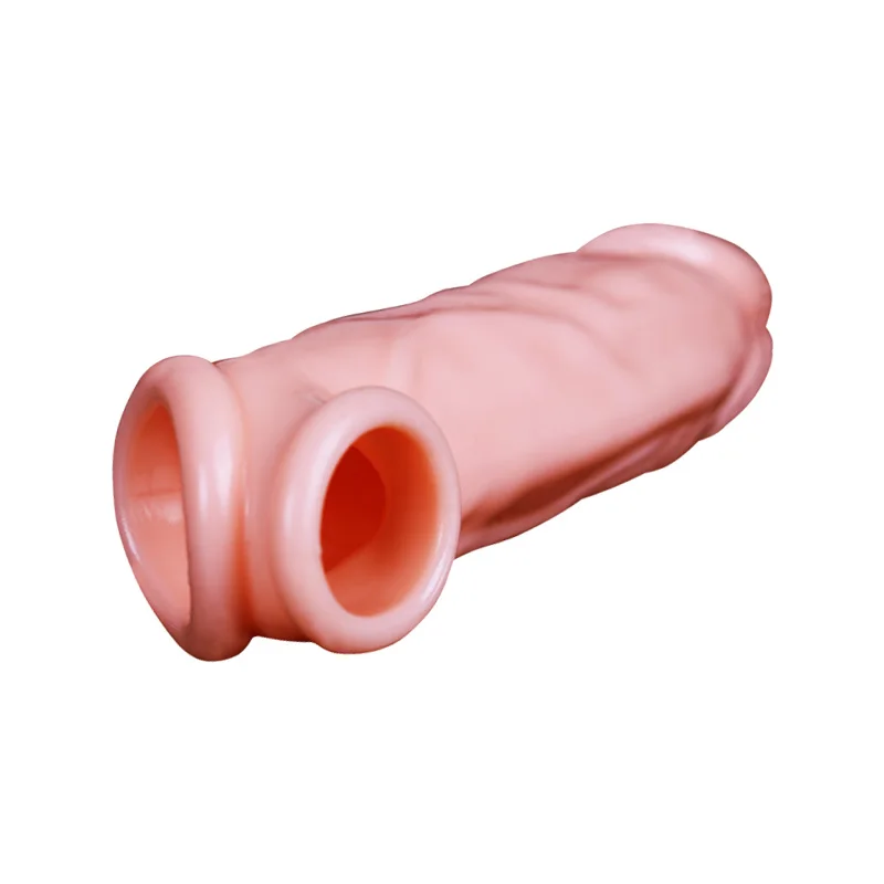Blød Extender Kondom Mænd Cock Ærme Forsinket Sædafgang Penis Ring Erotisk Sexlegetøj Til Mænd Gay-Genanvendelige Fetish Dick Sleeve 4