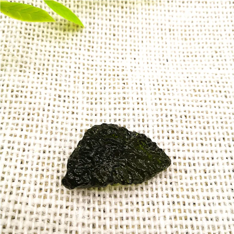 13--15g Gratis fragt Naturlige Moldavite Naturlige tjekker meteorit utilhugget sten, krystal Energi sten tilfældig levering 4