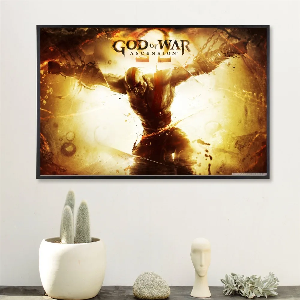 God Of War Video Game Figur Plakater Og Print På Lærred Trykt Maleri Kunst Væg Billeder Hjem Indrettet Til Stue Dekoration 4