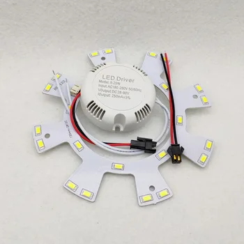 5pc Eksterne LED-Driver belysning transformer 8-25W/25-36W Input180-265V til SMD Loft-Panel Lys Strømforsyning Plast Cover 4