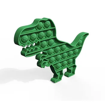 5PC Grøn Dinosaur Push Pop Boble Pille Sensorisk Legetøj Autisme Særlige Behov Stress Reliever Voksne Børn Sjove Antistress-Legetøj 5* 0