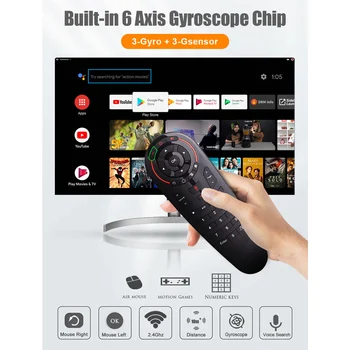 5pcs G30S Air Mouse Google Voice Android Tv Gyro 33 nøgler IR-Læring Fjernbetjening TV-controller Air Ekstern Mus til Brand-TV 0