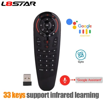 5pcs G30S Air Mouse Google Voice Android Tv Gyro 33 nøgler IR-Læring Fjernbetjening TV-controller Air Ekstern Mus til Brand-TV 1