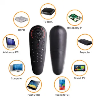 5pcs G30S Air Mouse Google Voice Android Tv Gyro 33 nøgler IR-Læring Fjernbetjening TV-controller Air Ekstern Mus til Brand-TV 3