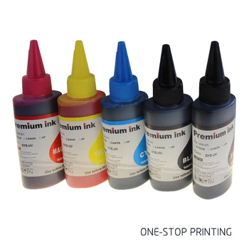 5PCS/SÆT 100ML universal dye blæk refill kit-kompatible HP, Epson, Canon, Brother, Lexmark, Dell printer blæk patroner 3