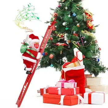 5Types Nye Elektriske Santa Claus Klatring Stigen Dukke Xmas Udsmykning Kid Julegave Dekorationer Til Hjemmet Glædelig Jul Jul 5