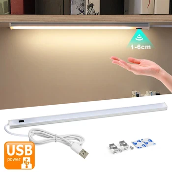 5V USB LED Strip bordlampe Hånd Feje Skifte Motion Sensor Lampe bordlampe Børn arbejdsværelse LED Under Kabinet Køkken Lys 2