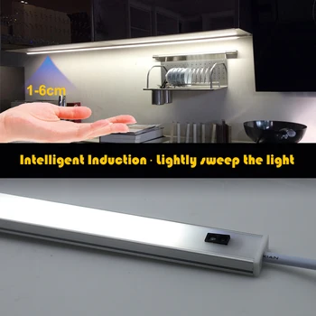 5V USB LED Strip bordlampe Hånd Feje Skifte Motion Sensor Lampe bordlampe Børn arbejdsværelse LED Under Kabinet Køkken Lys 4