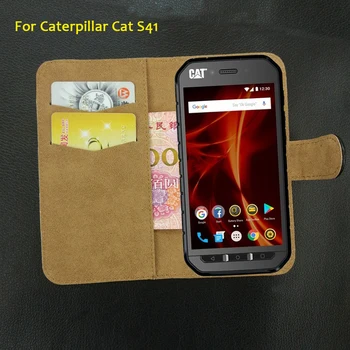 6 Farver Super!! For Caterpillar Cat S41 Tilfælde Dedikeret Læder-Luksus-Eksklusiv Beskyttende Særlige Telefonens Cover+Tracking 4