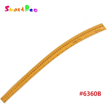 60 cm Holdbar Plast Variere Form Curve Ruler med Sandwich Linie for Kunsthåndværk Mønster Gør For Sy-Området 1,2 mm Tyk #6360B 3