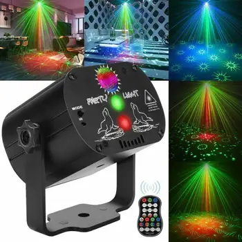 60 Mønstre Laser Lys Fase LED USB-Opladning Part RGB LED Disco Lys, DJ Bevæger Hovedet Laser Projektion Lampe scenebelysning 1