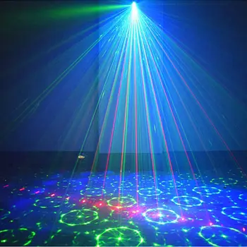 60 Mønstre Laser Lys Fase LED USB-Opladning Part RGB LED Disco Lys, DJ Bevæger Hovedet Laser Projektion Lampe scenebelysning 2