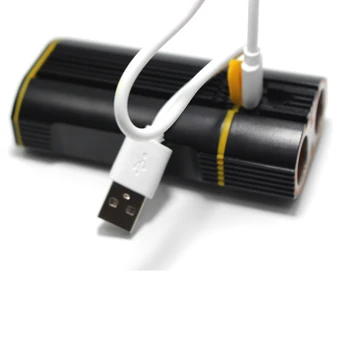 6000LM USB-Genopladelige Cykel Lys Foran Styret Cykling Led-Lys, Batteri Lommelygte Torch-Forlygte Cykel-Camping Lys 0