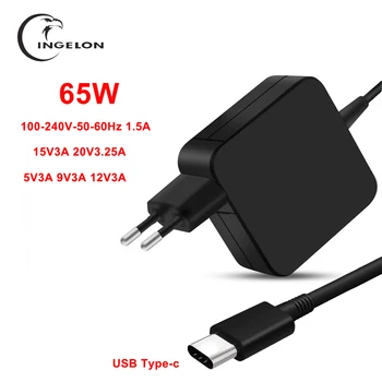 65W 20V 3.25 EN USB-C Type C Bærbar Strømforsyning Adapter til Lenov Yoga 5 Pro X1 B9440UA UX390 Toshib Tecra X40-D Notebook 3