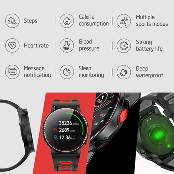 696 Mode LL6 IP68 Vandtæt Smart Ur Fitness Tracker pulsmåler Smart Whatch Mænd Kvinder Smartwatch Til Android, IOS 1