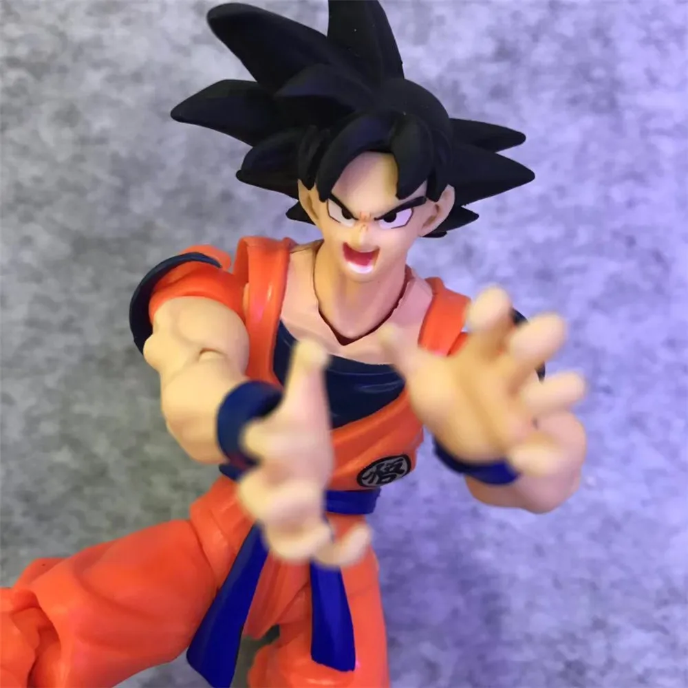 Anime Figur Dragon Ball Z Son Goku PVC-Legetøj Sort Hår Fælles Bevægelig Model Gokou Handling Figur Indretning Hjem DBZ Samling Dukke 5