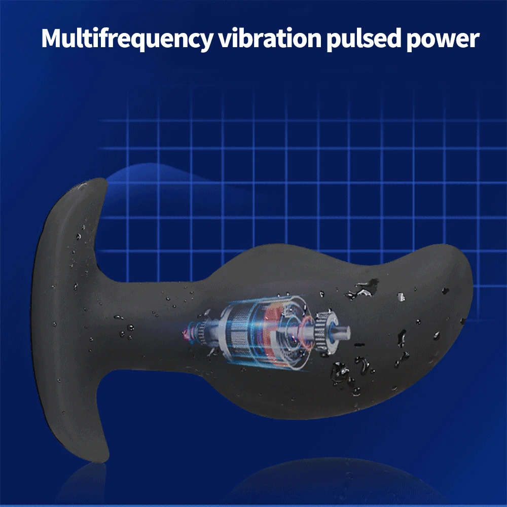 Fjernbetjeningen Dildo Vibrator Silikone Butt Plugs Butt Anus Vibrere Mandlige Prostata Massager Anal Plug Voksen Sex Produkt 5