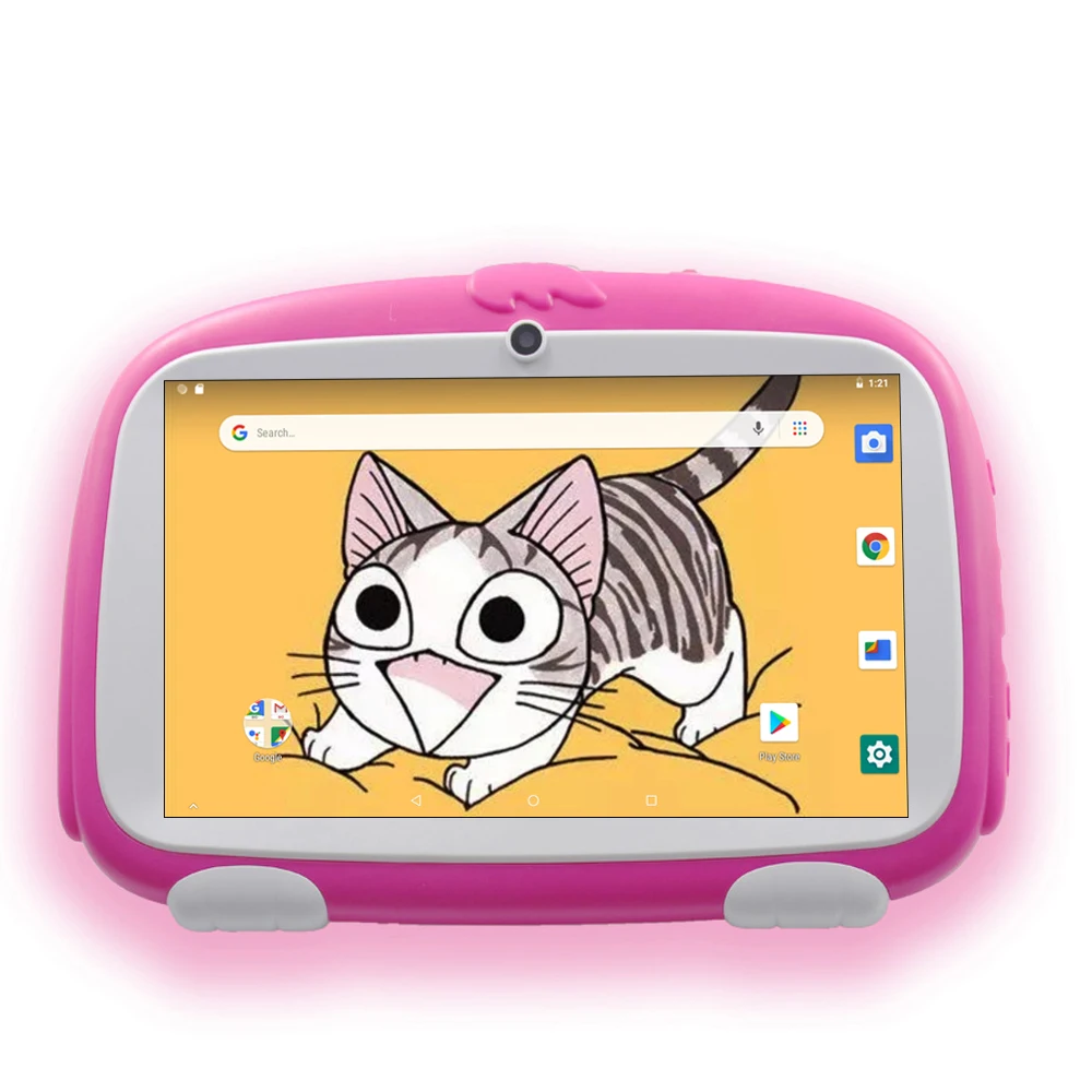 Nyt Design 7 Inch Kids Tabletter Google Android 8.0 Quad core Dual Kamera, 16 GB WiFi Børns favoritter gaver tablet pc 5
