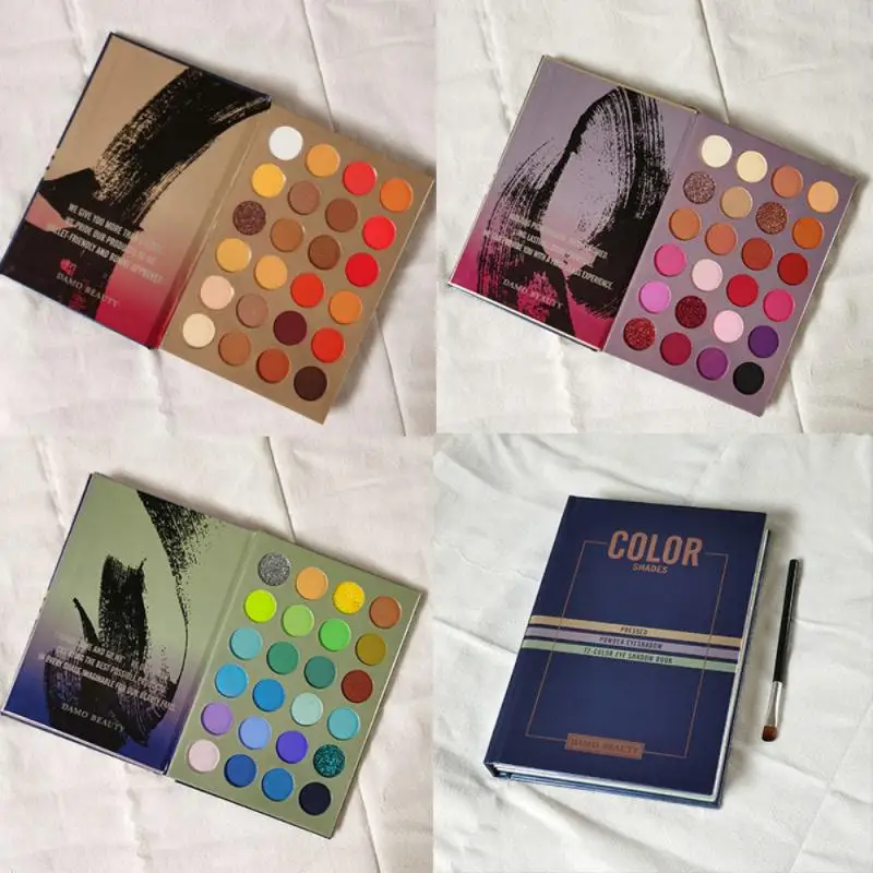 Neon Fuld 60 Farver Øjenskygge Book 4-lag Øjenskygge Palette Mat Glitter Rainbow Skygger Cos Scenen Sat Eye Makeup Kosmetik 5