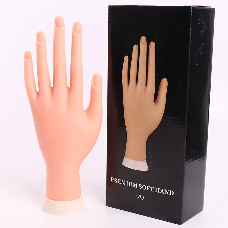 Nail Art Falske Hånd Søm Praksis Hånd til Akryl Negle Værktøjer Manicure Tabel Søm Tilbehør Søm Forsyninger til Professionelle 5