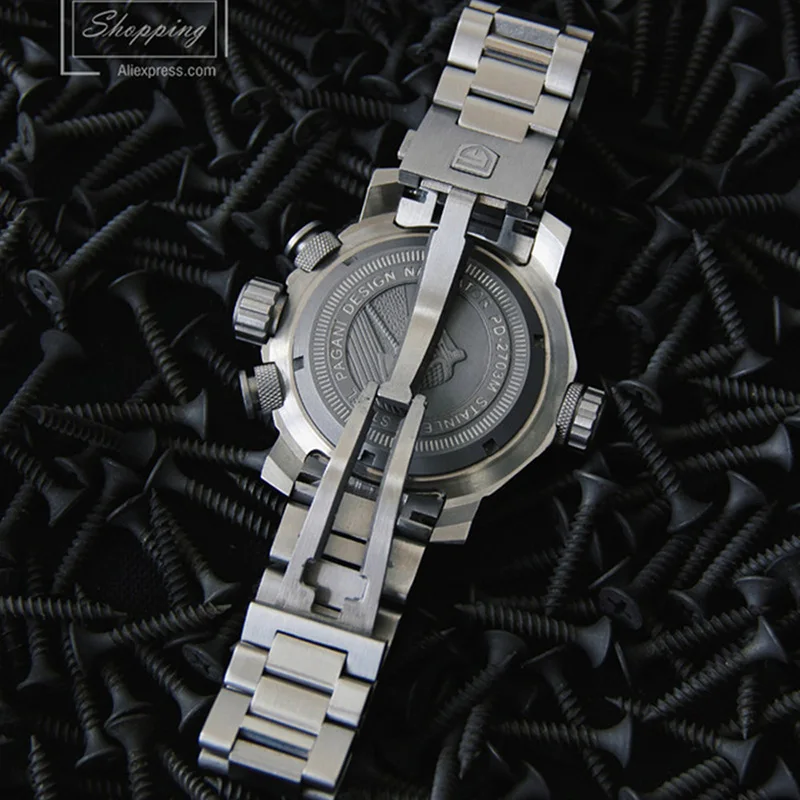 PAGANI DESIGN Mænds ure kvarts business armbåndsur mænd luksus fuld stål chronograph store dial sport watch mode mænd 2020 5