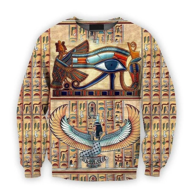 Eye of horus det gamle egypten Gud og Symboler 3d Printet Unisex hættetrøjer Harajuku Mode Afslappet Hætte Sweatshirt Drop shipping 5