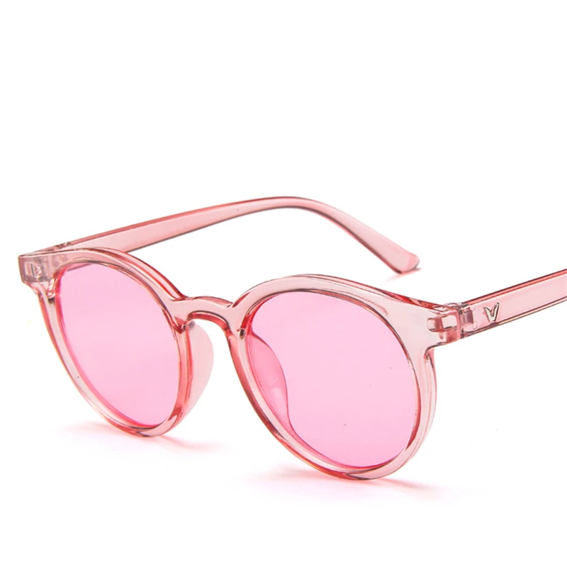 Unisex retro runde solbriller kvinder 2019 brand designer trending produkter Leopard gul gennemsigtig ramme cirkel briller 5