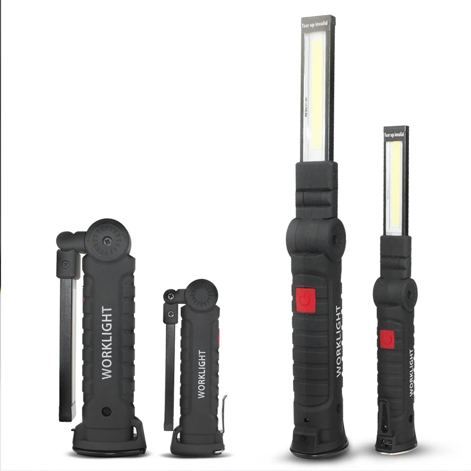 Bærbare LED Lommelygte Magnetiske Fakkel USB-Genopladelige Sammenklappelig Førte Arbejde Lys Bil Inspektion Lampe Til Udendørs Camping Belysning 5