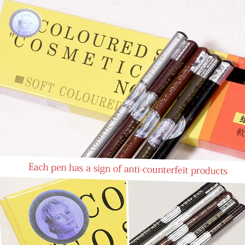 5 Stk 5 Farver Microblading 1818 Vandtæt Øjenbryn Blyant Peel-off Pen Eye Brow Eye Liner Naturlige Skønhed Makeup Farve, Farvestof Værktøj 5