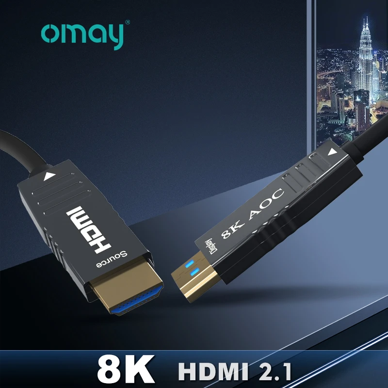 HDMI Kabel-8K 2.1 Video Optisk Fiber HDR 120Hz 3D til HD-TV Splitter Switcher Xbox 1m 2m 3m 5m 8m 10m, 12m 15m 20m 25m 30m 50m 5