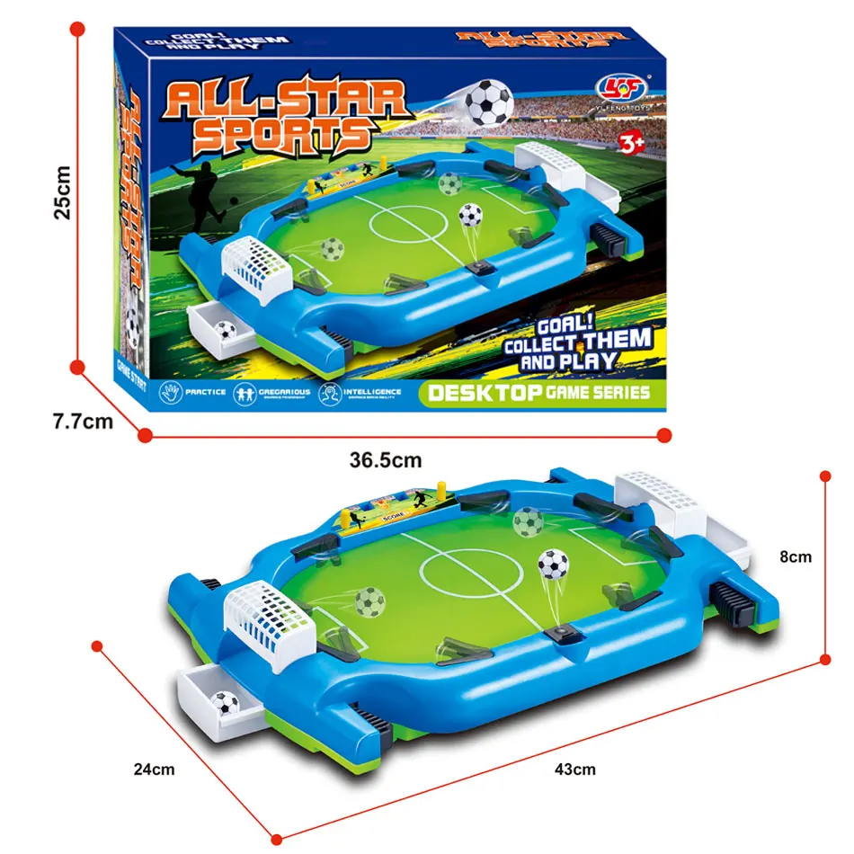 2 Player Match Party Spil Mini Bord Fodbold Maskine Board Interaktiv Spil-Fodbold-Sport Pædagogisk Legetøj For Børn, Voksne 5
