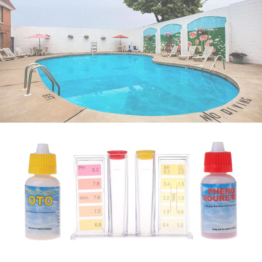 Yieryi PH, Klor Vand Kvalitet og Test-Kit Tester Hydrotool Test Kit Swimmingpool Hydroponics Akvarium Tilbehør 5